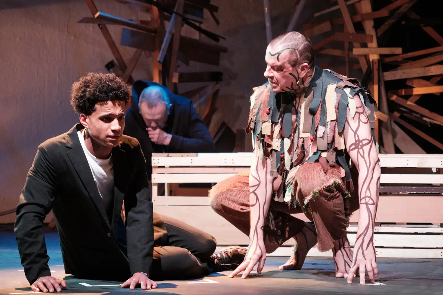 A production photo for A Monster Calls at Barn Theatre, Hertfordshire