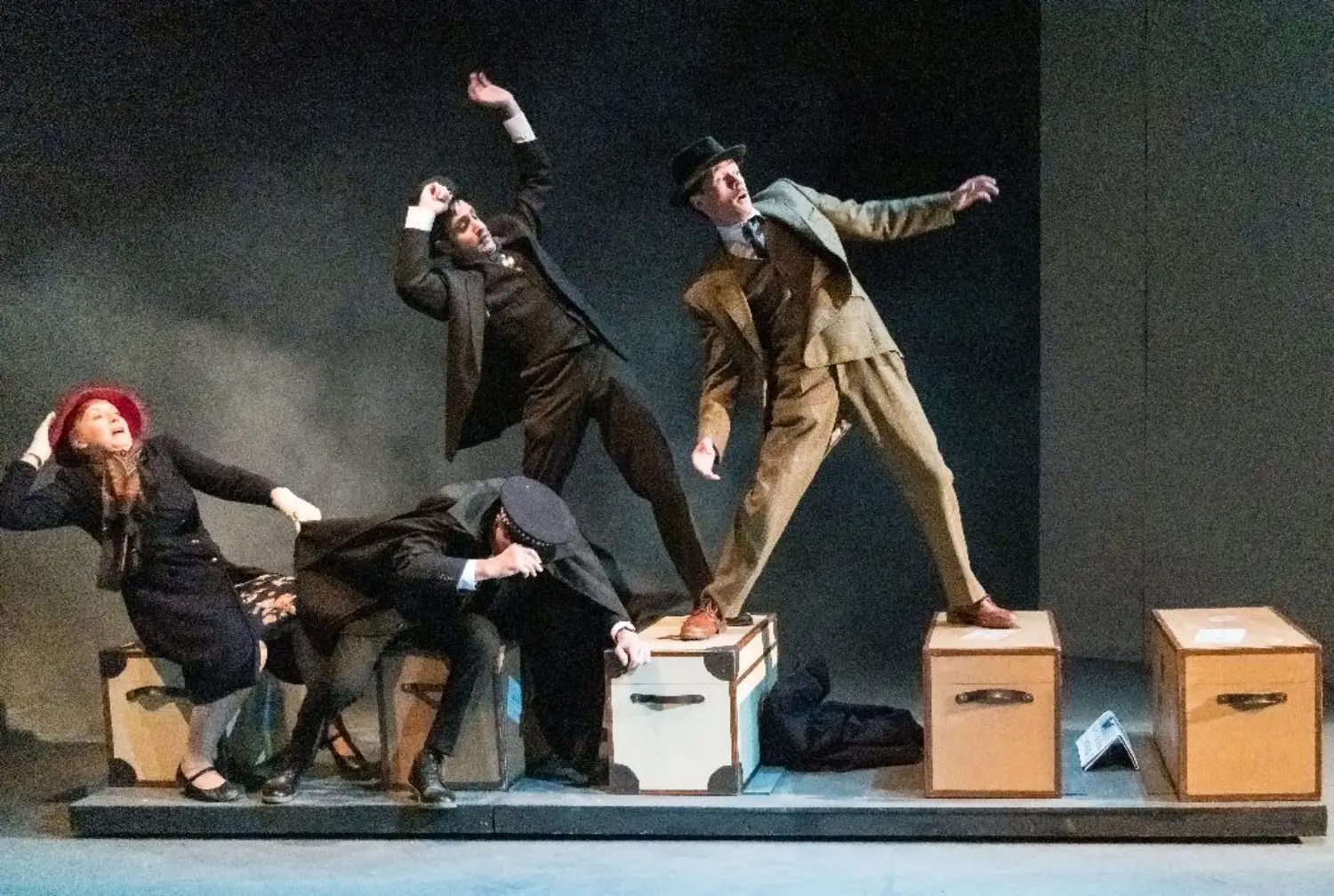 A production photo from The 39 Steps | Chads Theatre - A Little Theatre Guild Member.