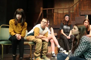 A production photo from The Trials | Criterion Theatre - A Little Theatre Guild Member.