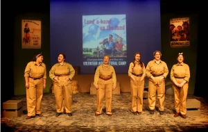 A production photo from Lilies on the Land at the Geoffrey Whitworth Theatre - A Little Theatre Guild Member.