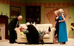 A production photo from Blithe Spirit at Southport Theatre - A Little Theatre Guild Member.