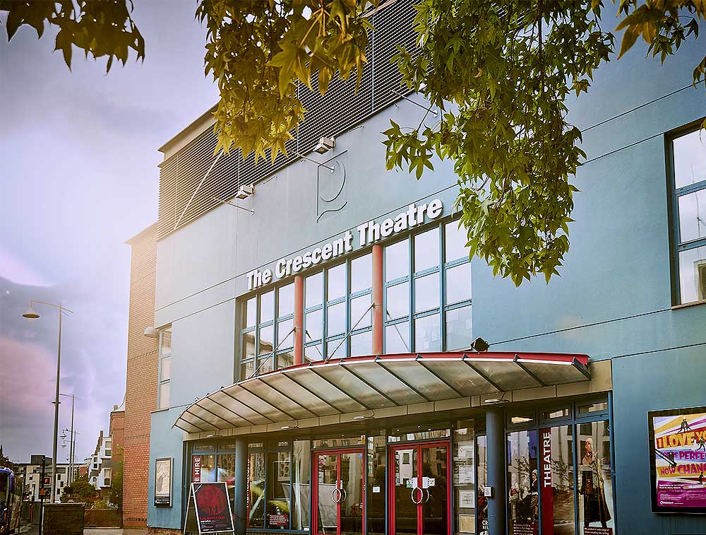An exterior photo of the Crescent Theatre, Birmingham